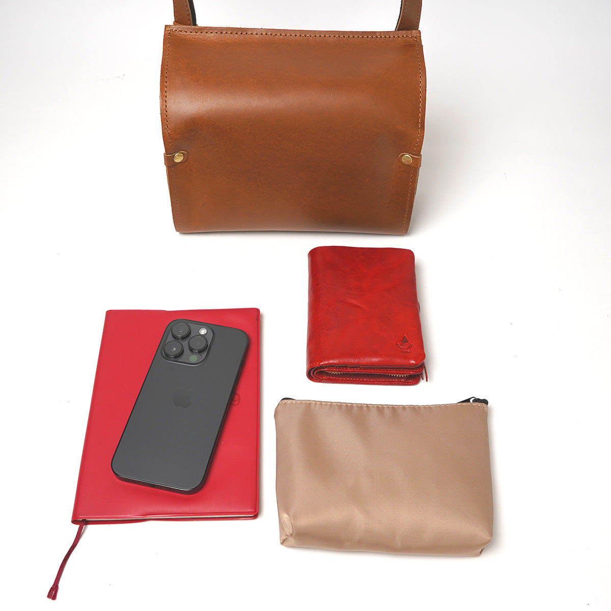 Double Oil VI LEATHER Dome Mini Shoulder Bag CMAK1021