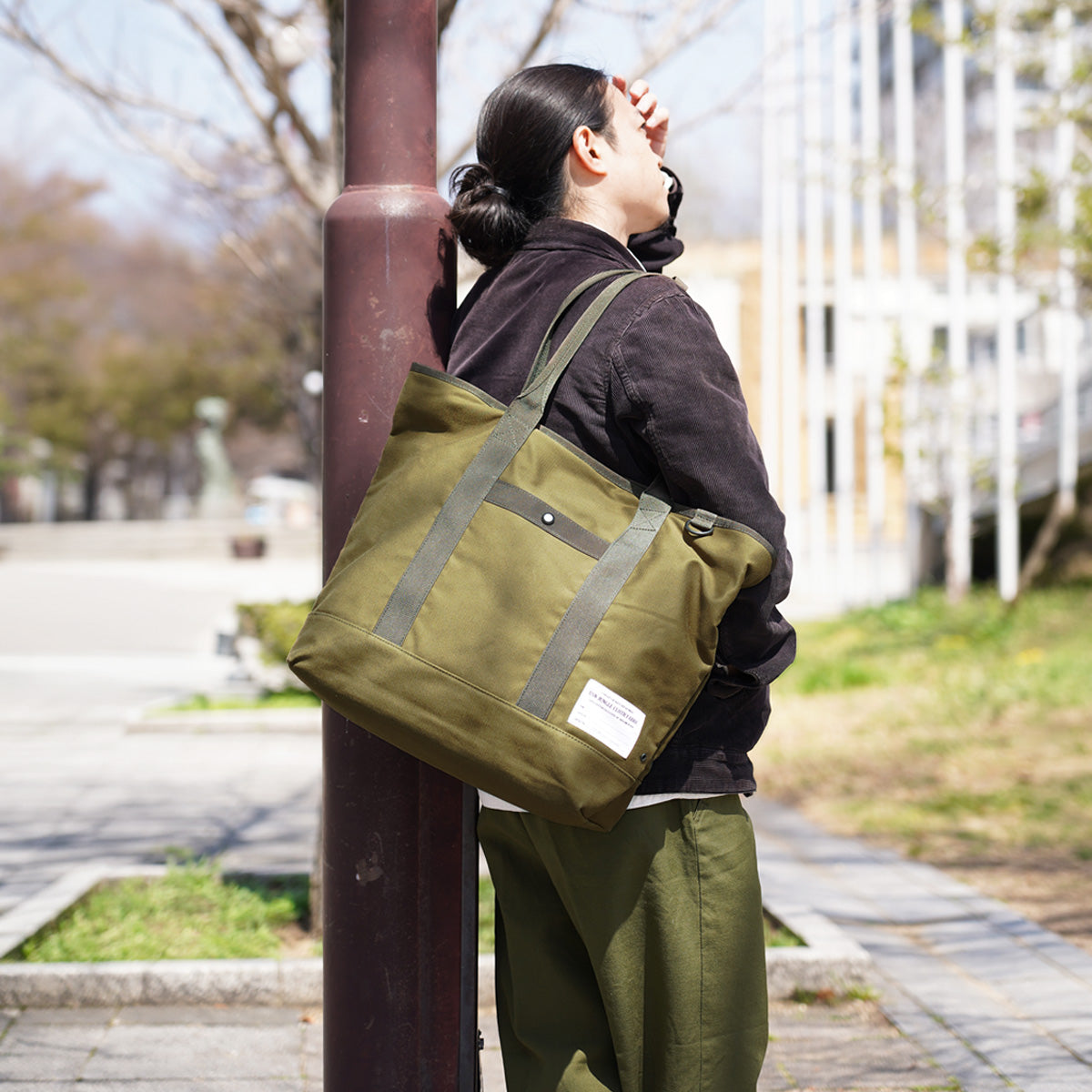 JUNGLE CLOTH -ジャングルクロス- ボストン トートバッグ GRN7702