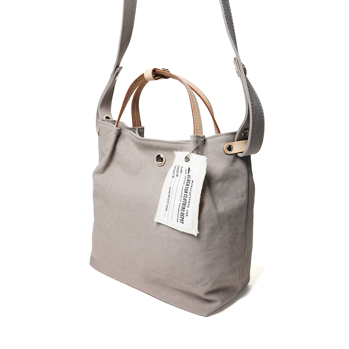 18oz Army Duck Bio Washed Tote Shoulder Bag LGRN6000