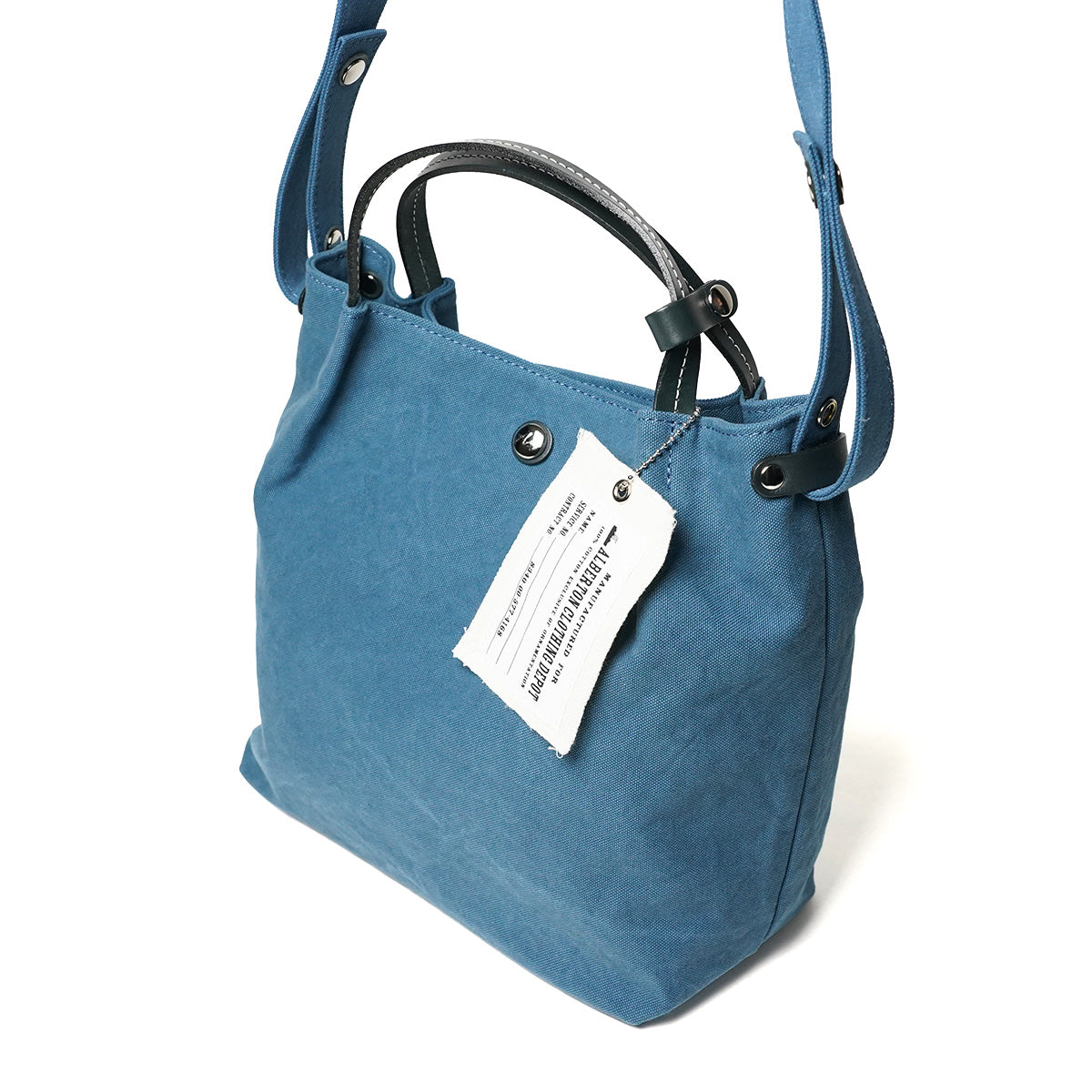 18oz Army Duck Bio Washed Tote Shoulder Bag LGRN6000