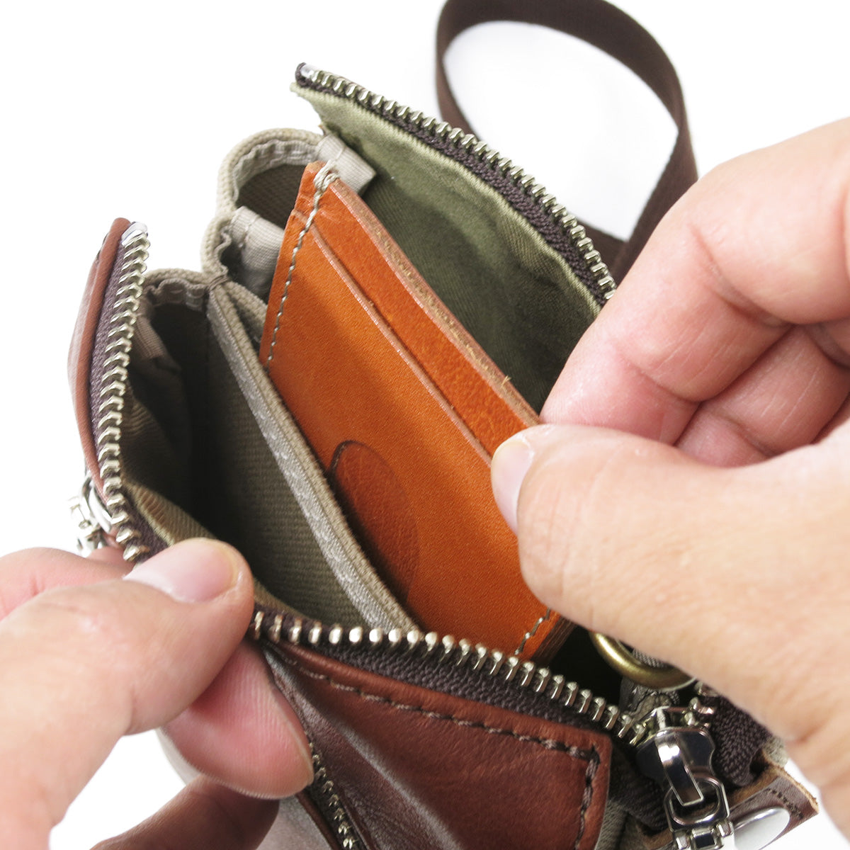 Glove Leather Mini Shoulder Bag YNM224
