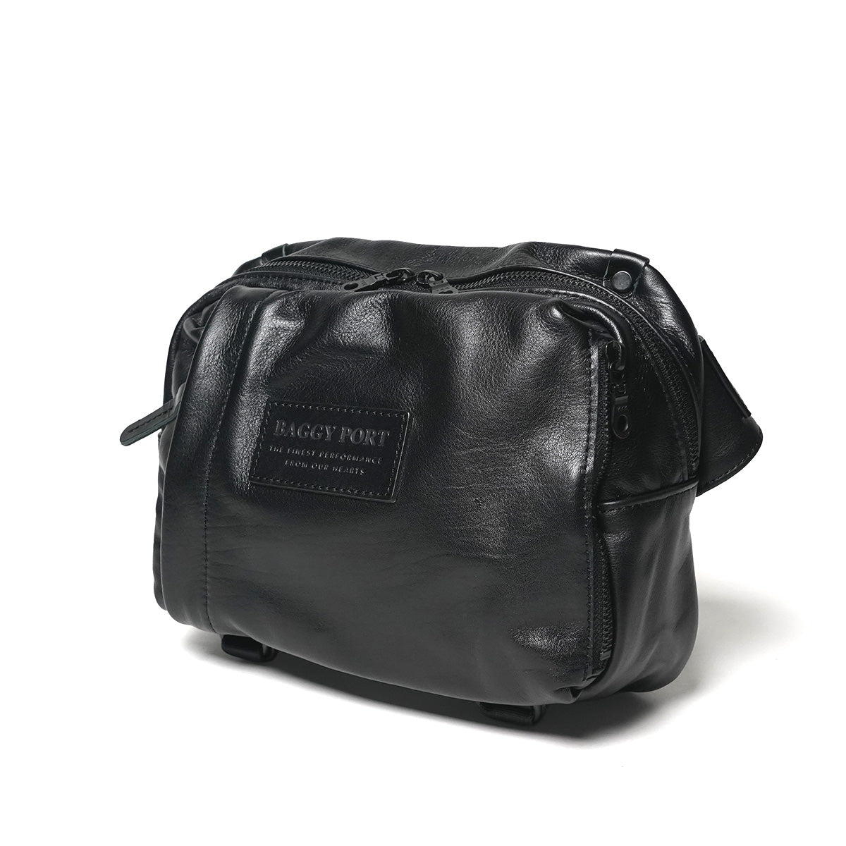 Oil Soft Leather Horizontal Crossbody Bag YNM990