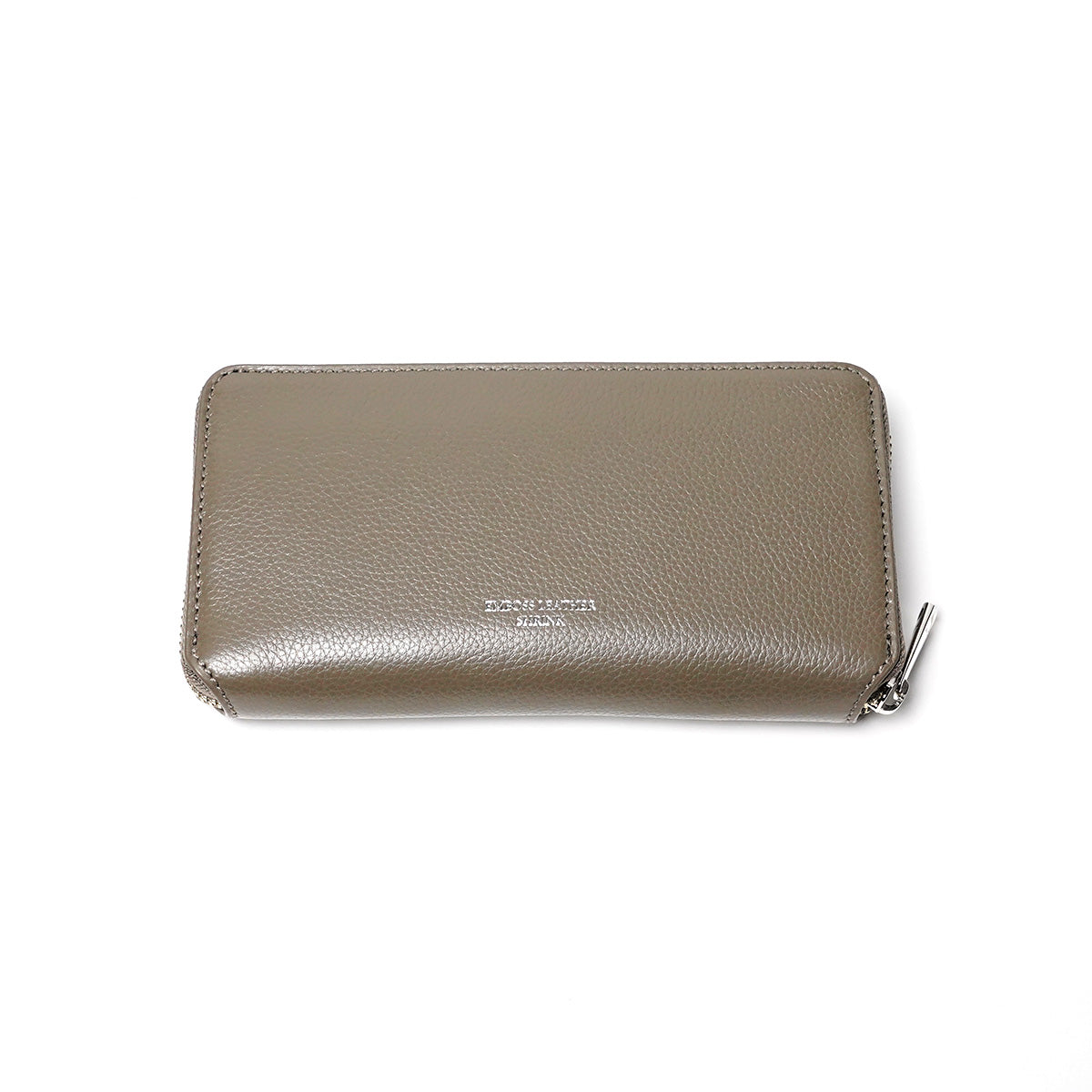 Embossed Shrink Leather Zip-Around Wallet ZKM100