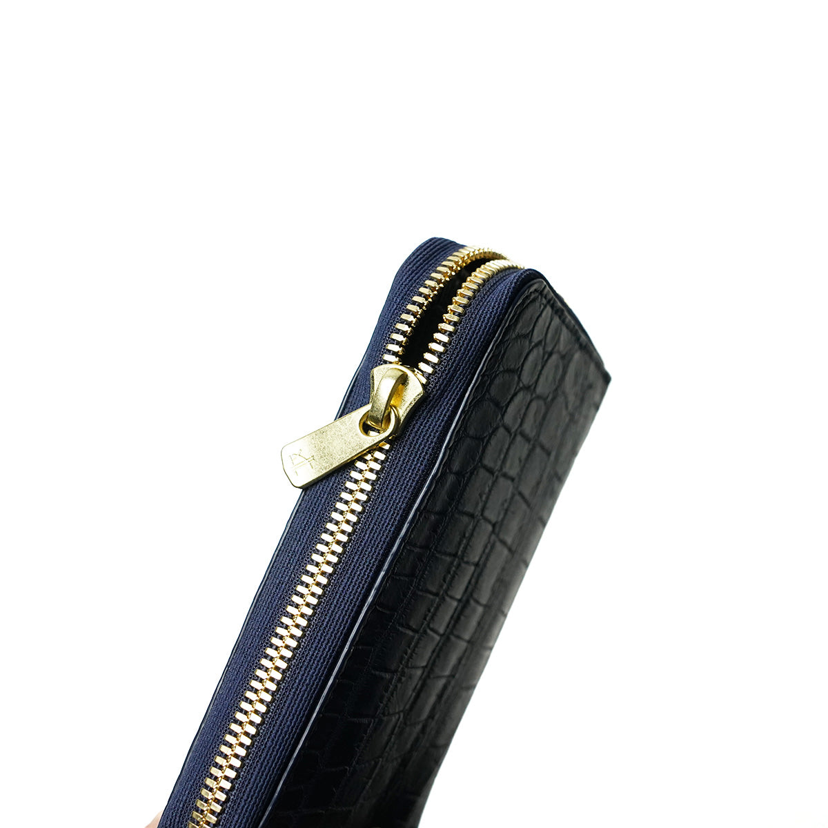 Aizome Crocodile Round Zipper Half Wallet ZWL8001