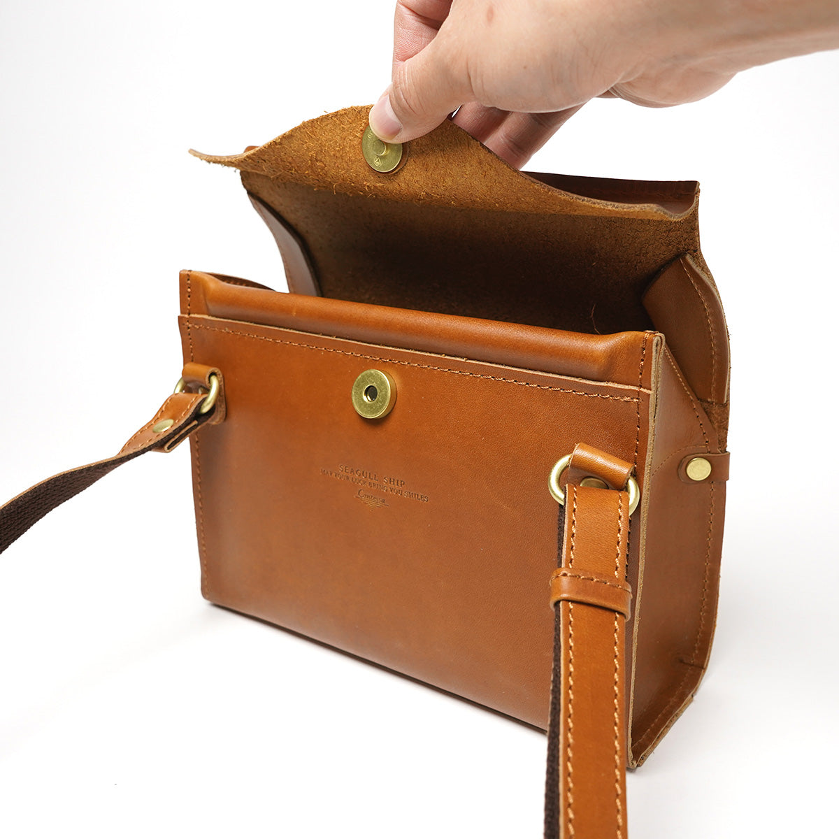 Double Oil VI LEATHER Dome Mini Shoulder Bag CMAK1021