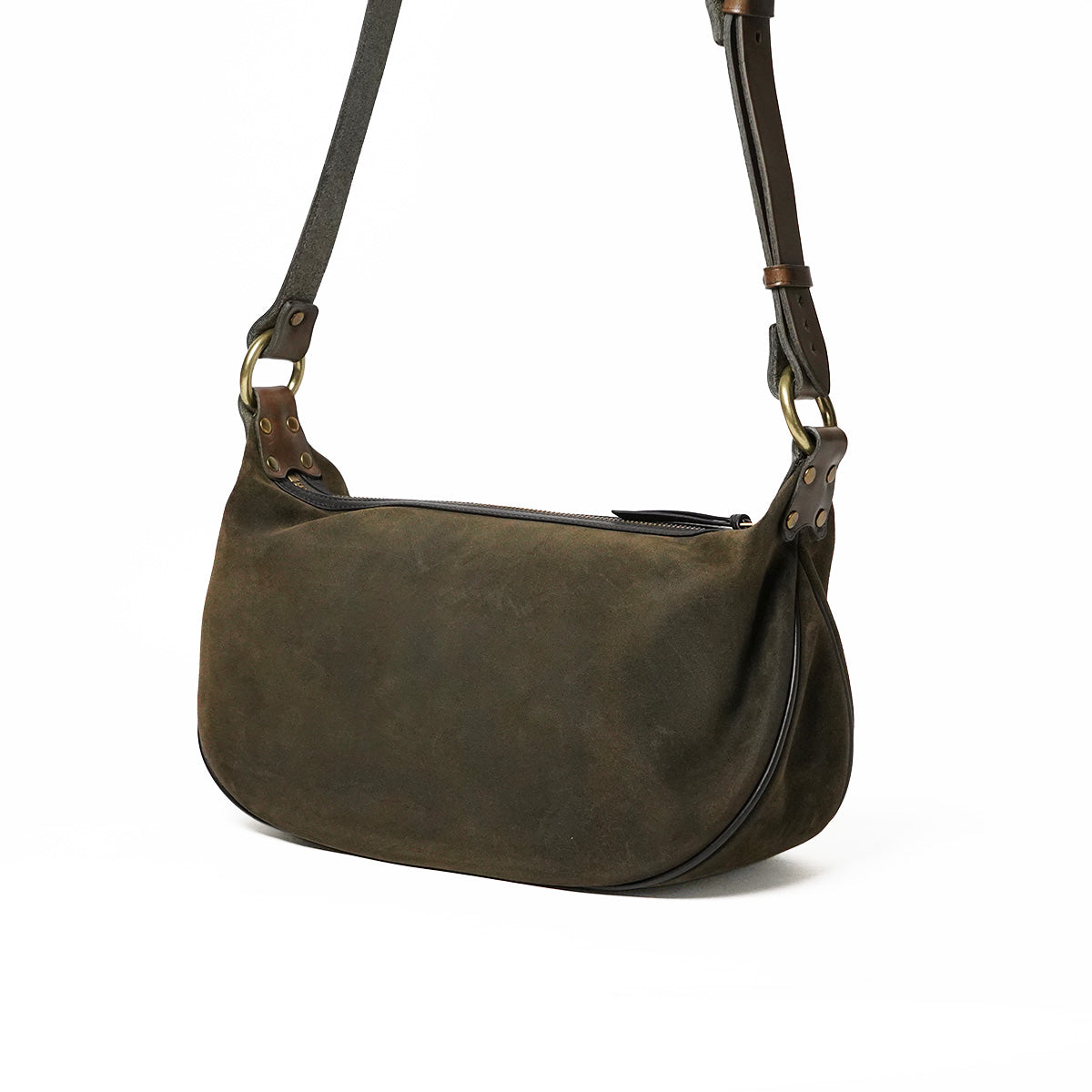 Oiled suede shoulder bag FZKM2001 