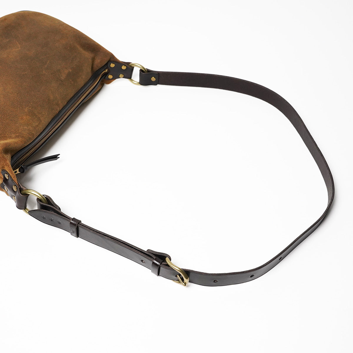 Oiled suede shoulder bag FZKM2001 
