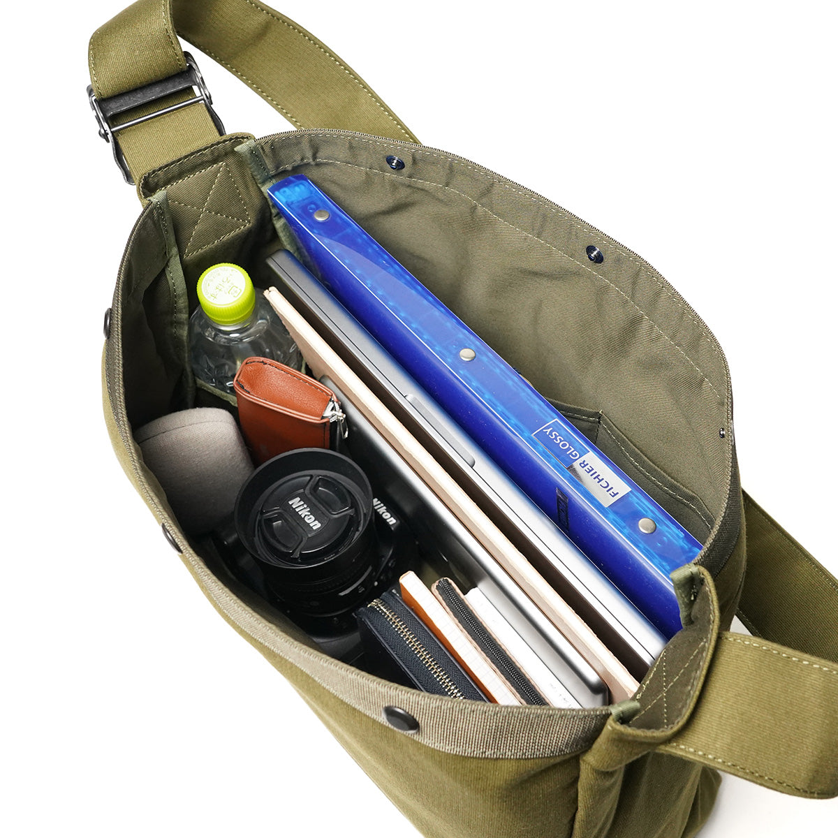 JUNGLE CLOTH Newspaper Shoulder Bag L Size GRN7701