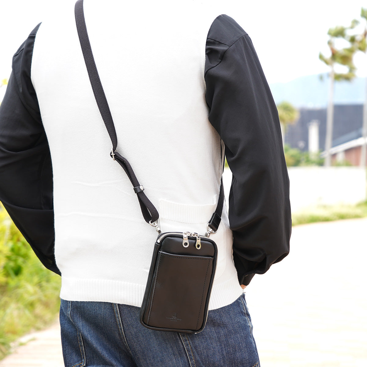 SLANTING -Slanting- Vertical Mini Shoulder Bag KOT1013