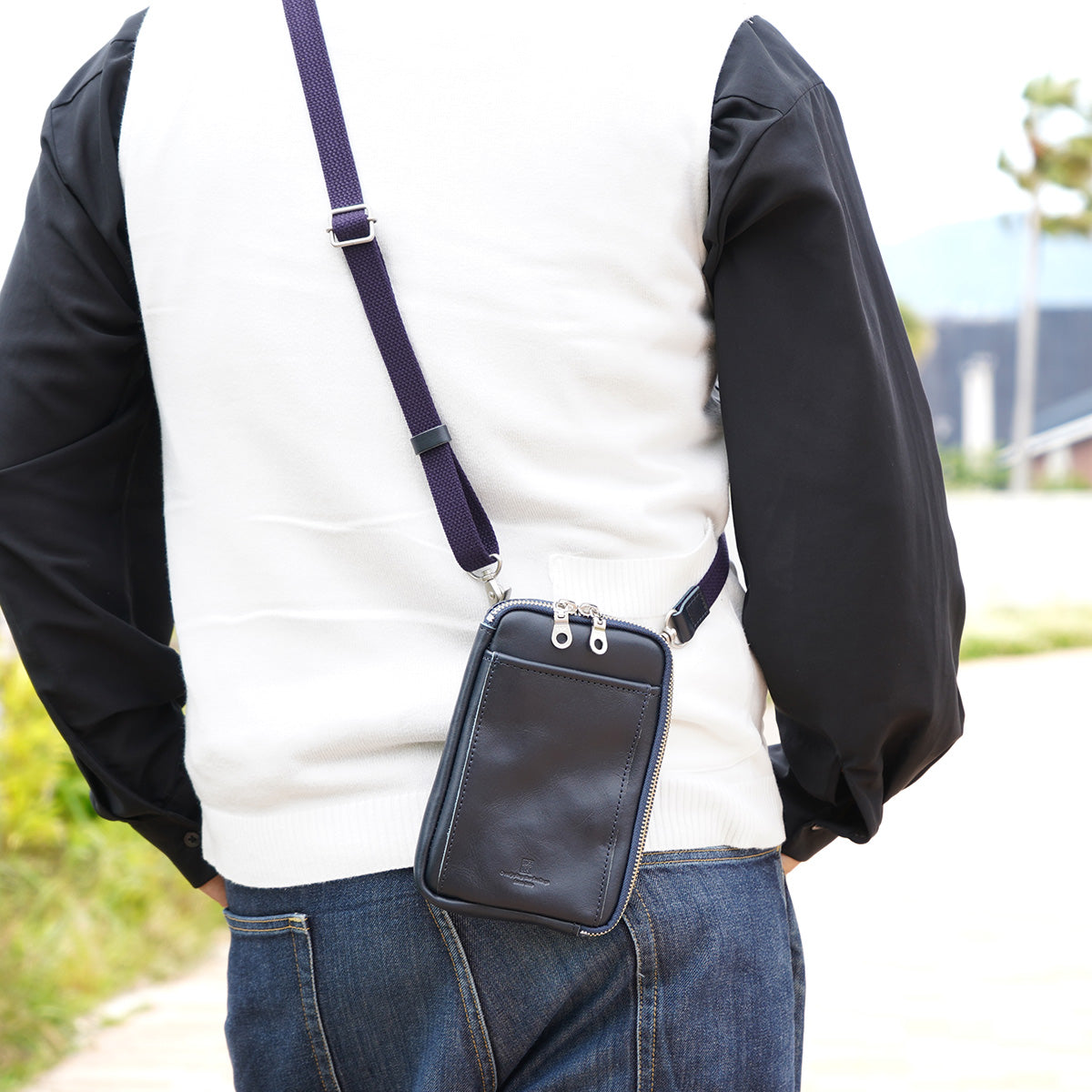 SLANTING -Slanting- Vertical Mini Shoulder Bag KOT1013