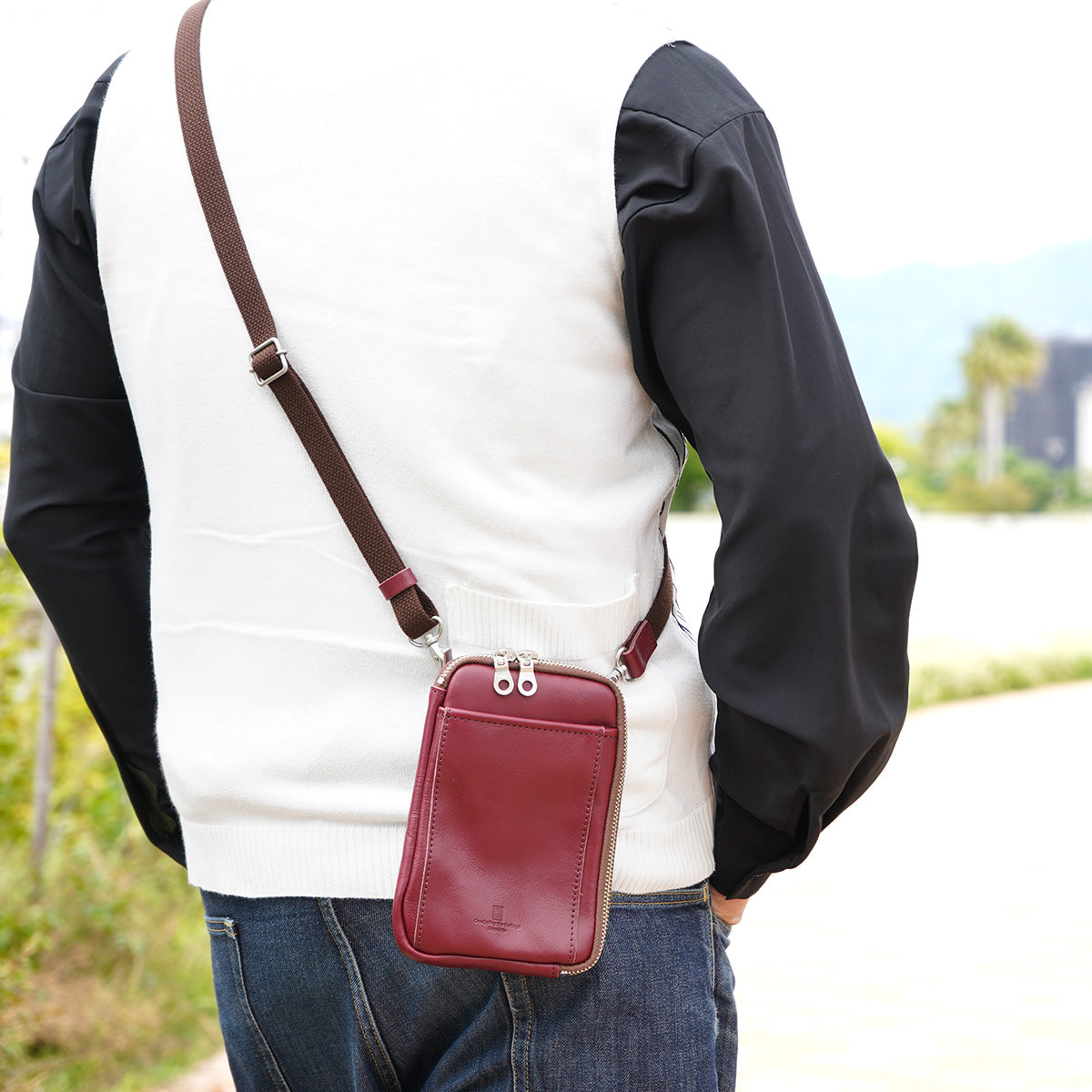 SLANTING -Slanting- Vertical Mini Shoulder Bag KOT1013