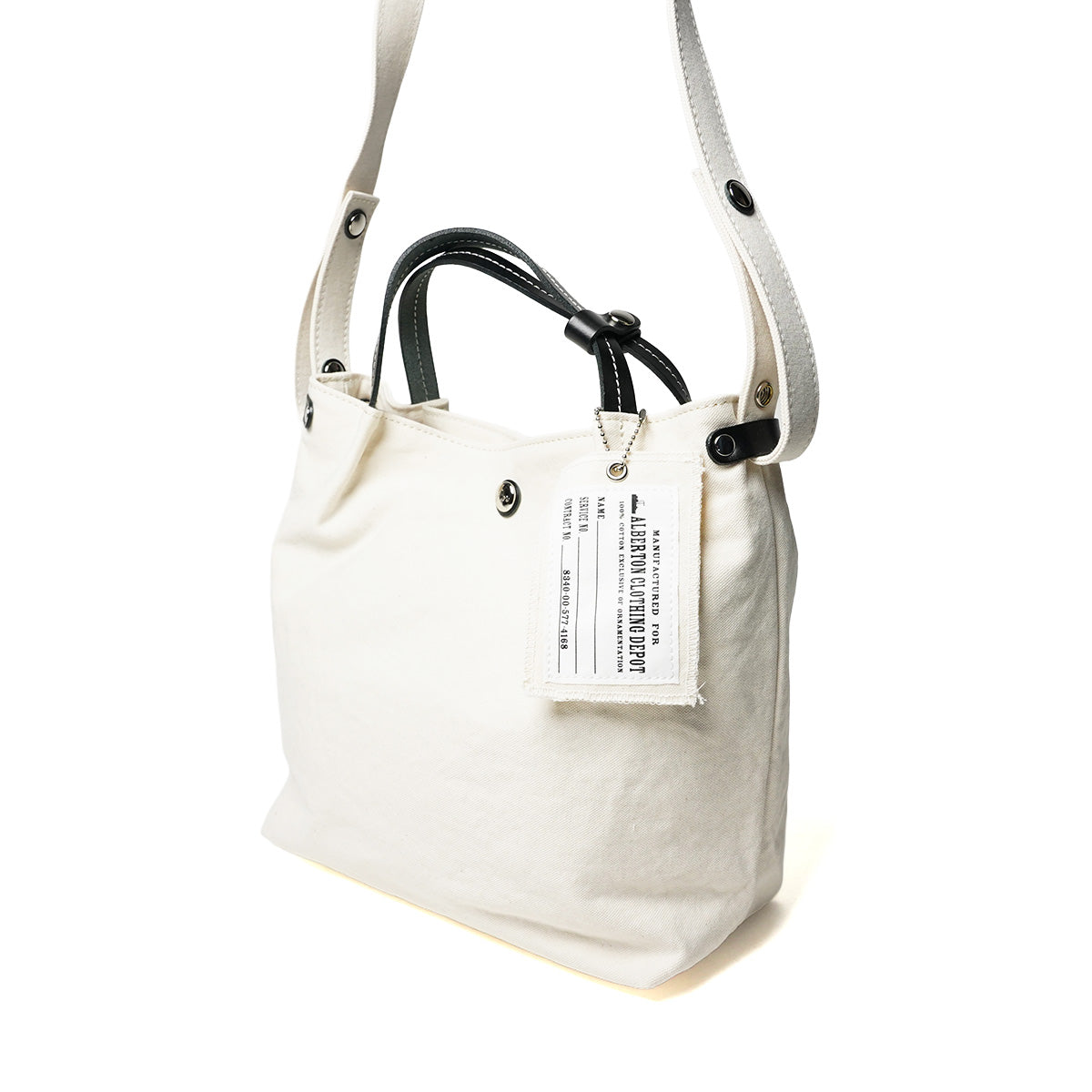 18oz Army Duck Bio Washed Tote Shoulder Bag LGRN6000