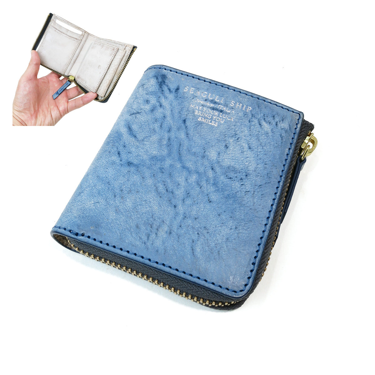 アラスカレザー ミニ財布 SZKM33