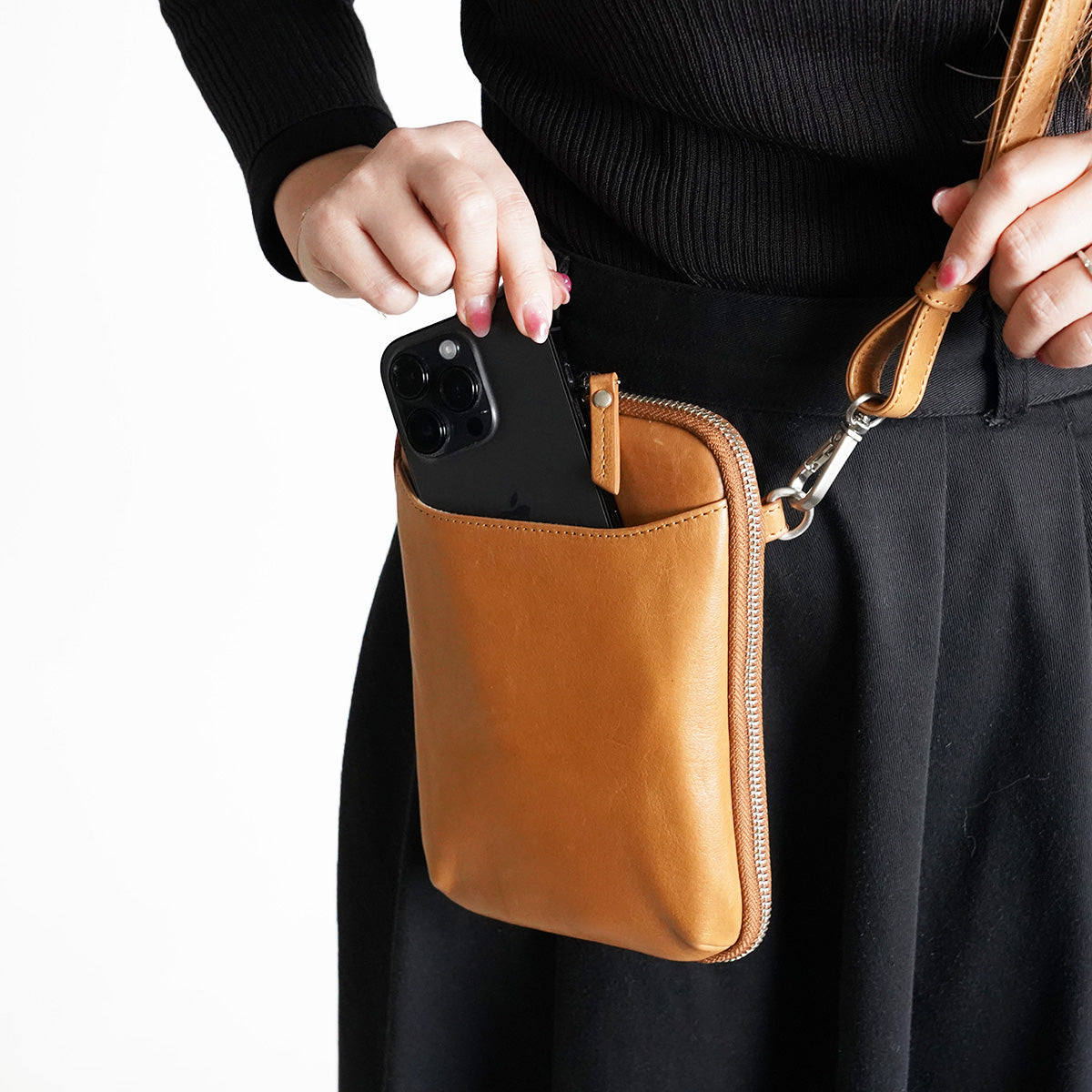 BAFU Leather -バフレザー- スマホショルダーバッグ LZKM5005