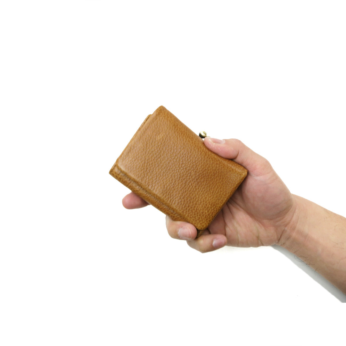 BAFU Leather -バフレザー- 三つ折りがま口財布 LZKM782