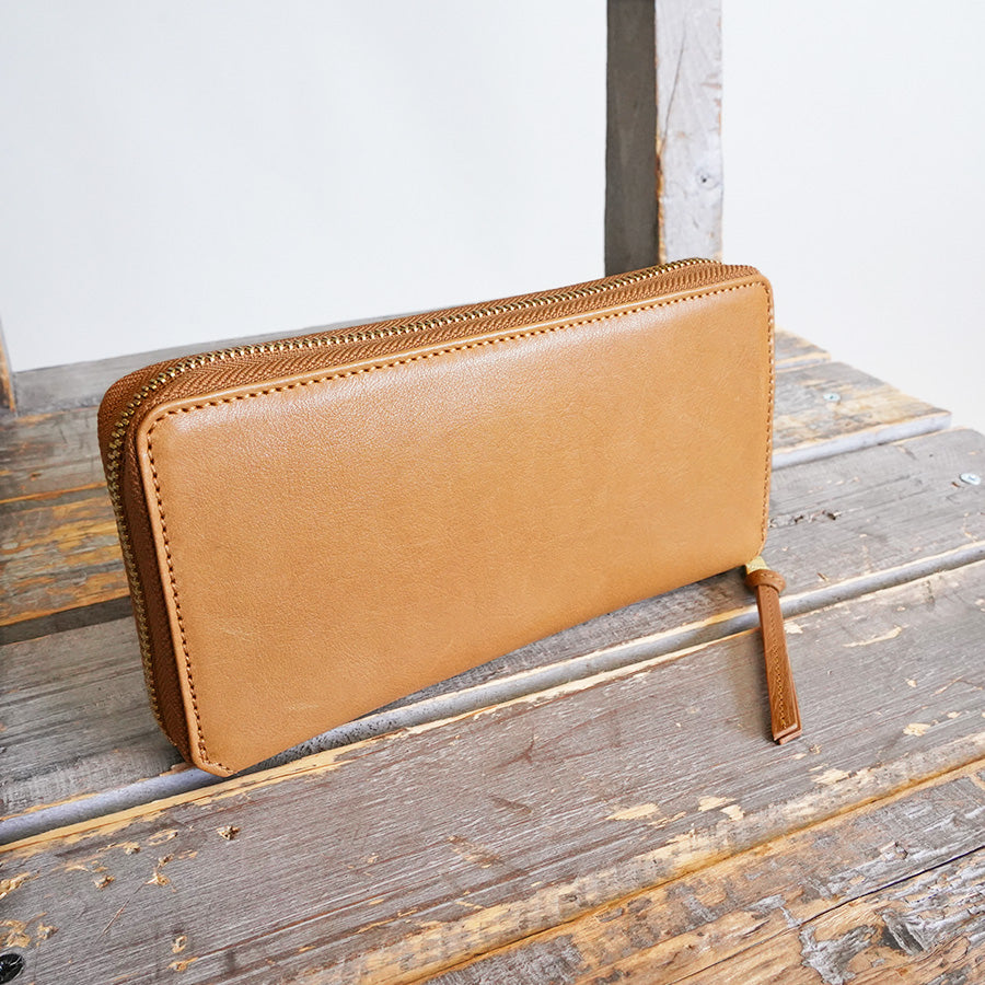 BAFU Leather -バフレザー- ジャバラ ラウンドファスナー長財布 LZKM787
