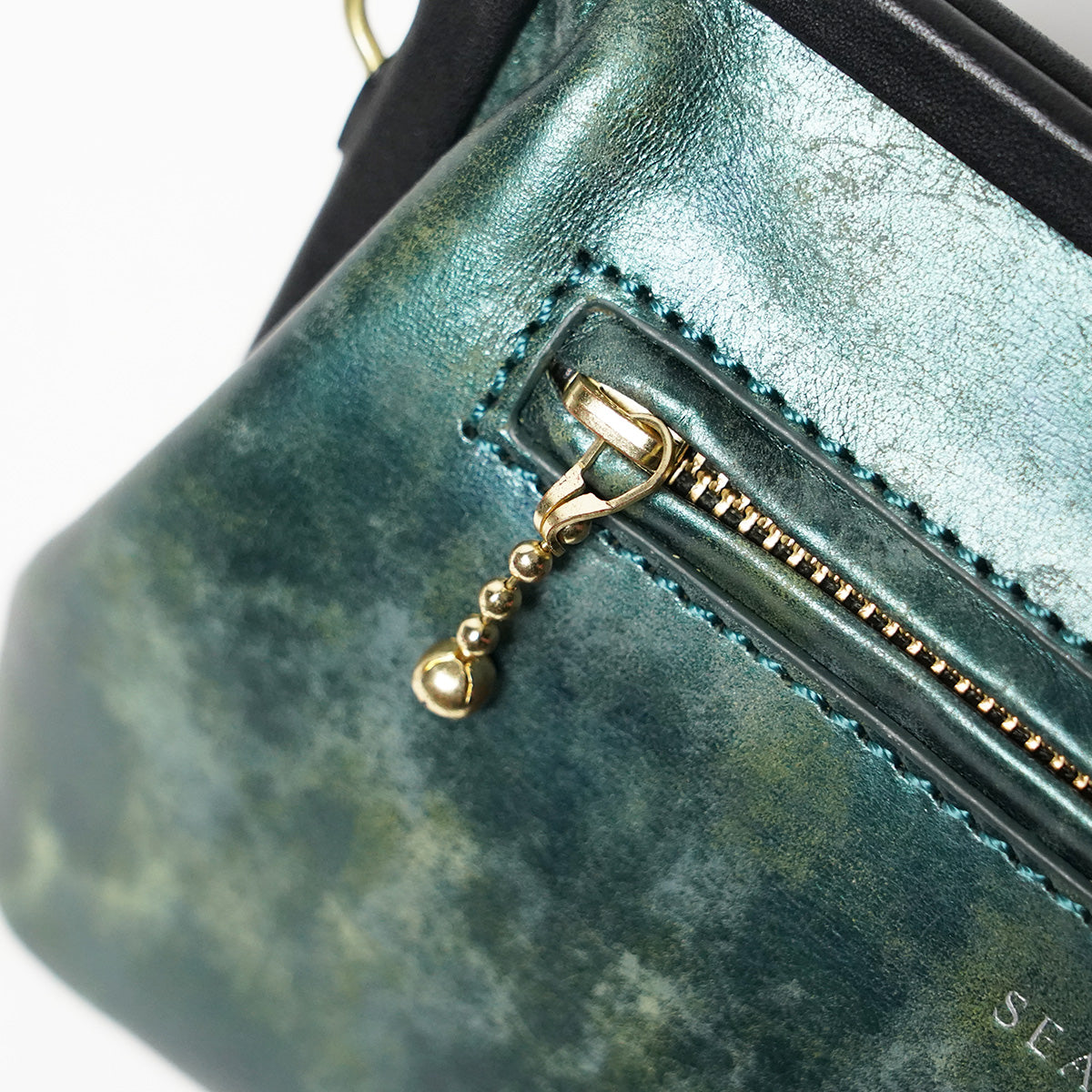 Art.BISANZIO Puttini Attillio Italy -Bizanzio- Clasp Long Wallet SZKM65