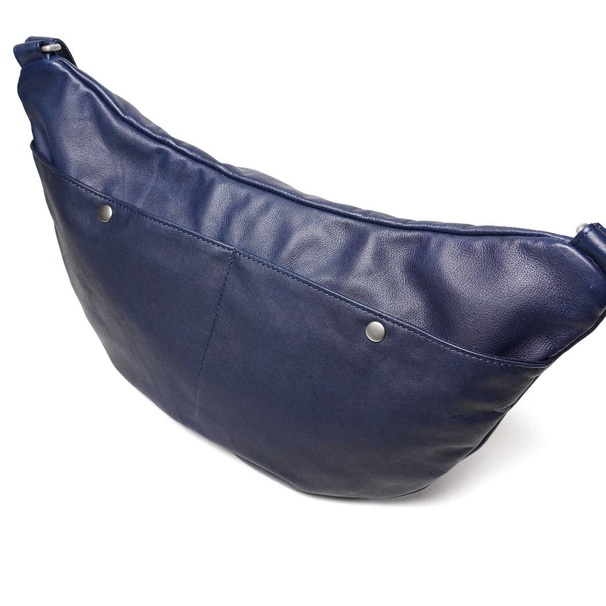 INDIGO -Indigo-Dyed Leather- MOON SHOULDER BAG YNM1500
