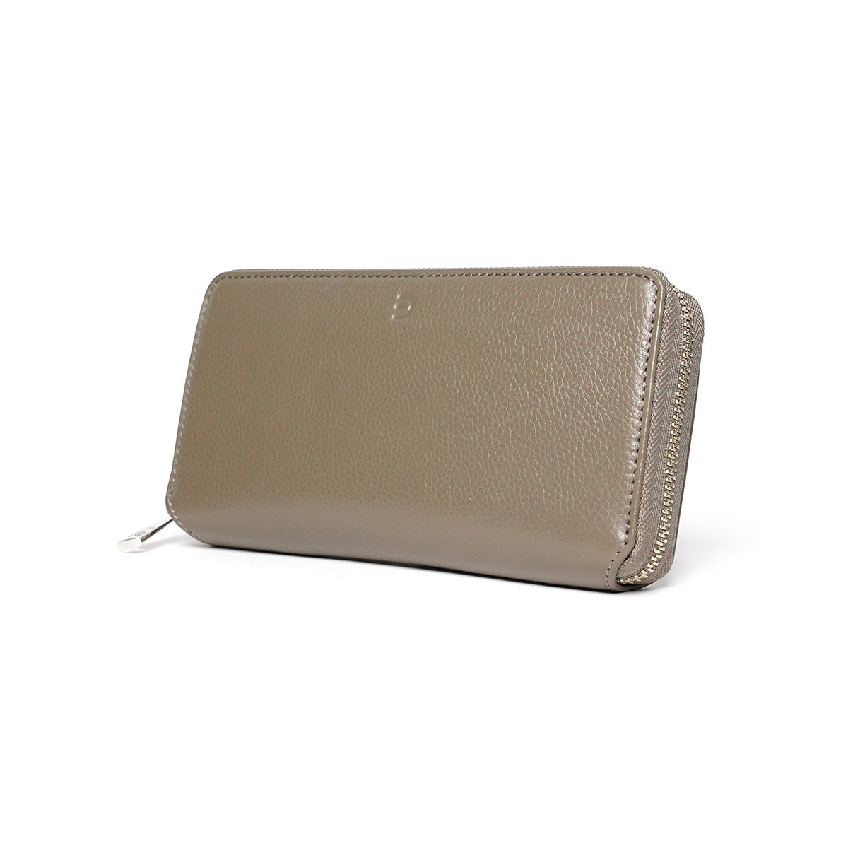 Embossed Shrink Leather Zip-Around Wallet ZKM100