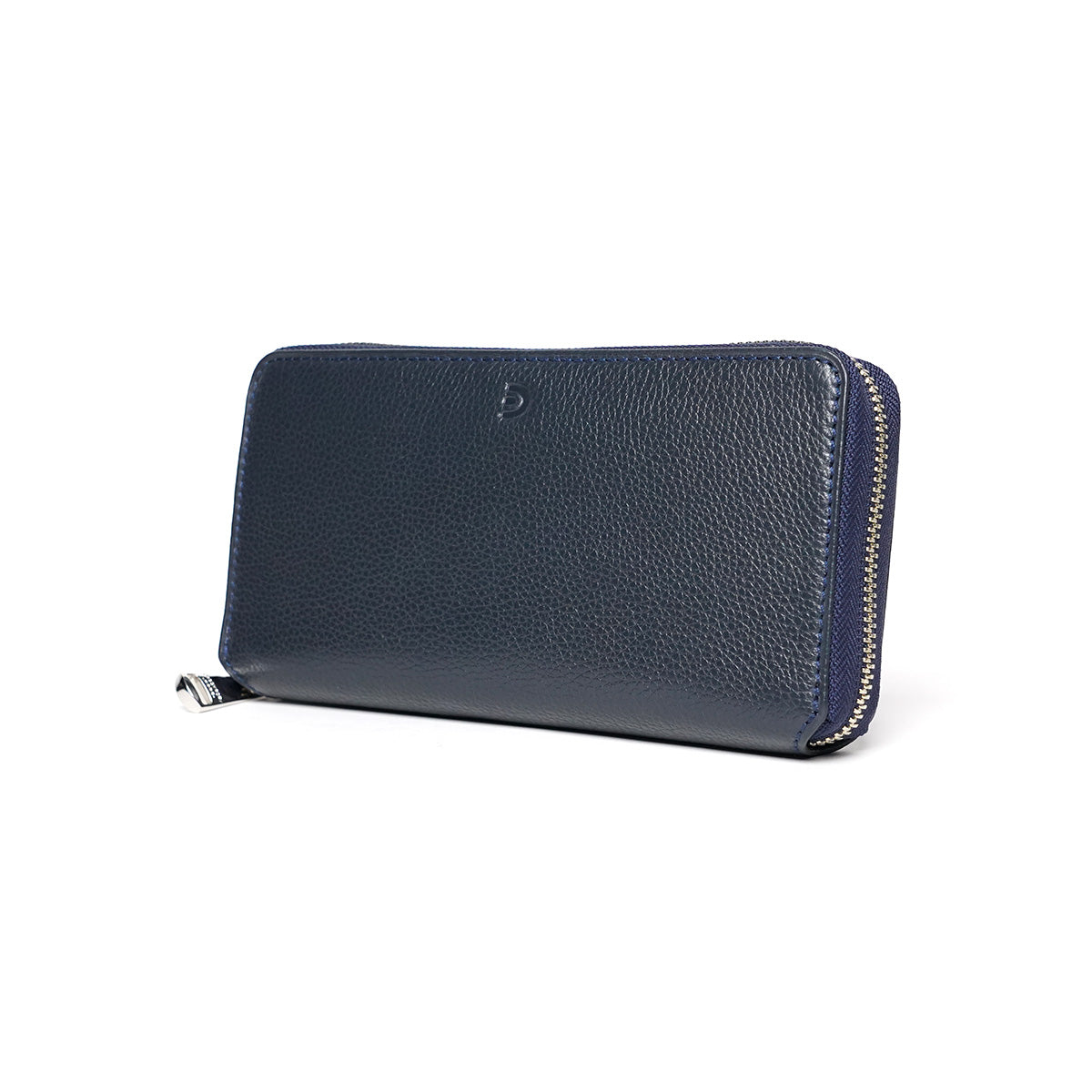Embossed Shrink Leather Zip-Around Wallet ZKM100