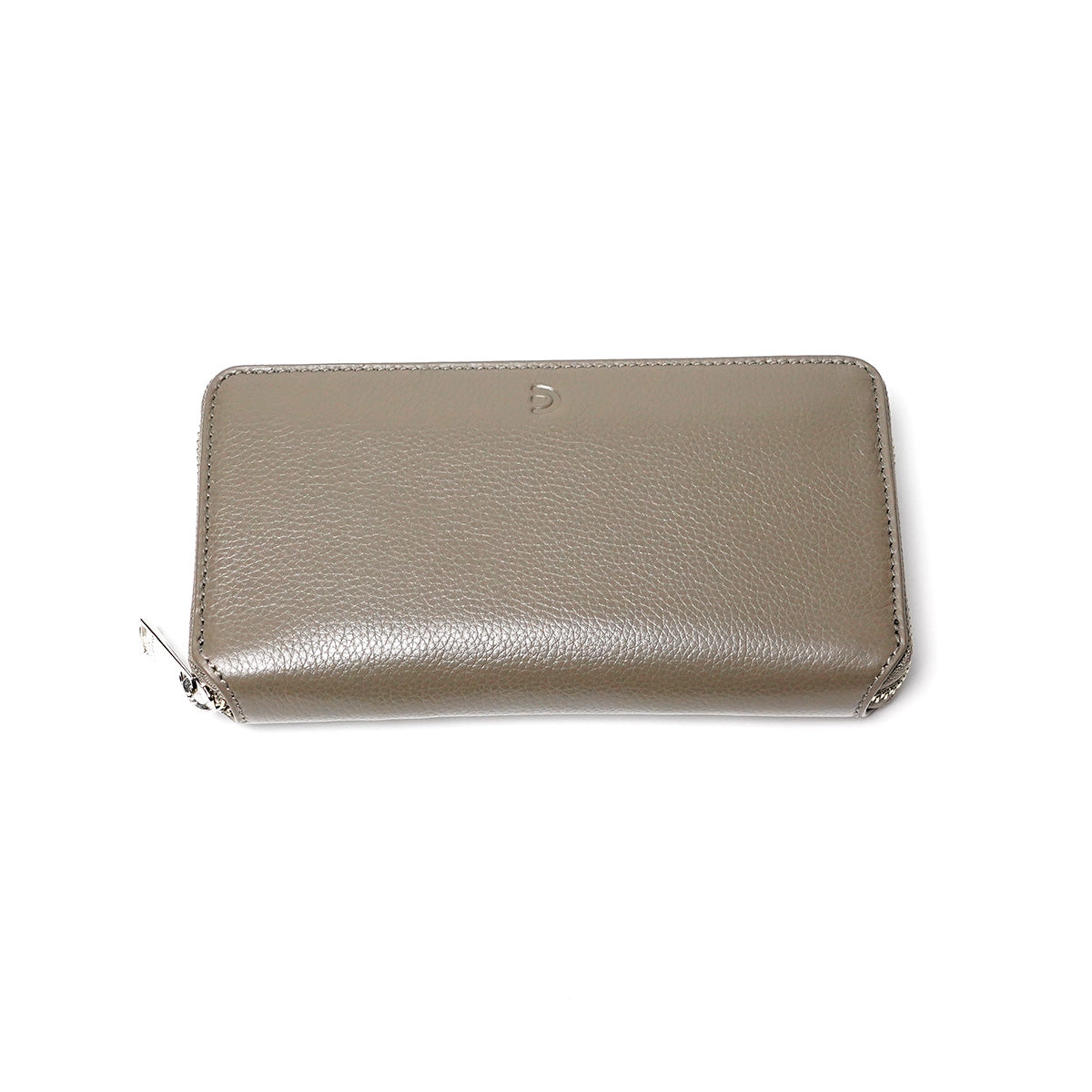 Embossed Shrink Leather Zip-Around Wallet ZKM100