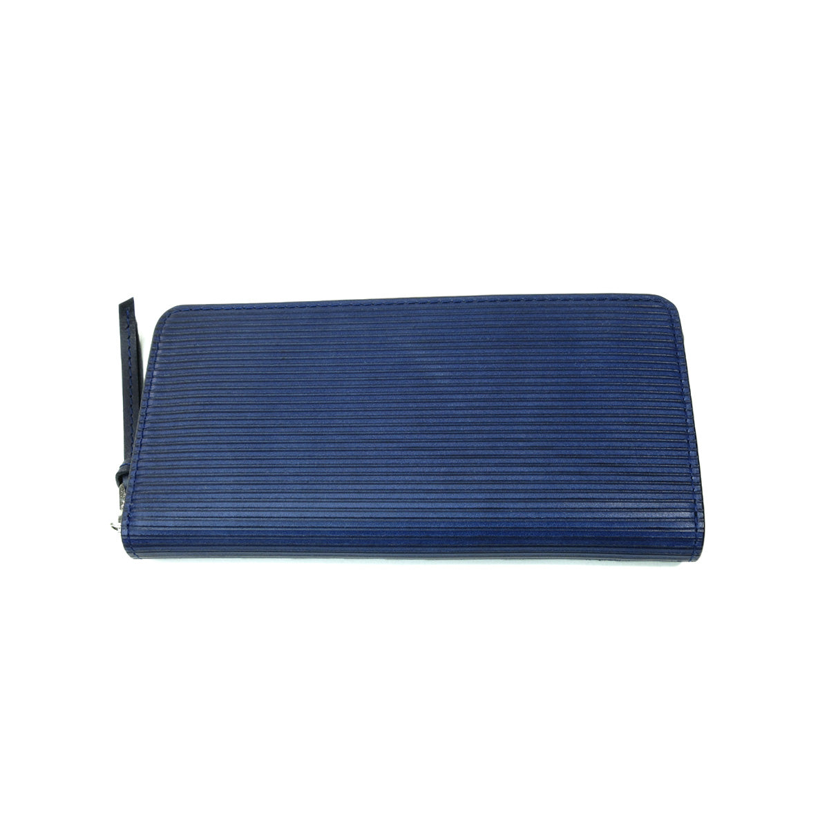 Indigo dyed x straight round zipper long wallet ZYS297