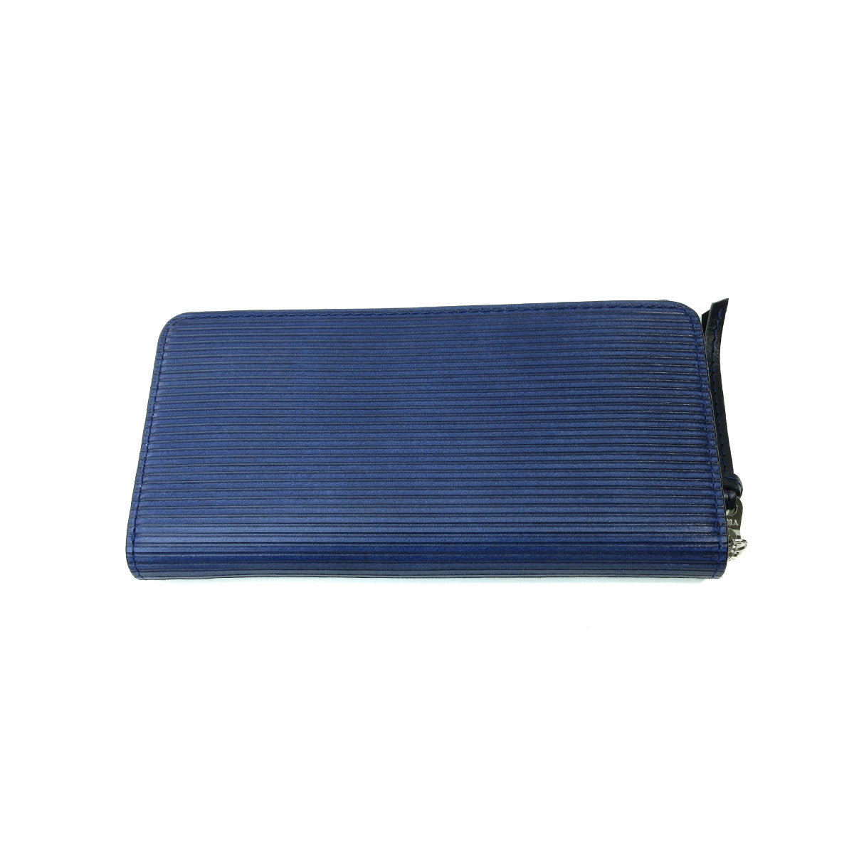 Indigo dyed x straight round zipper long wallet ZYS297