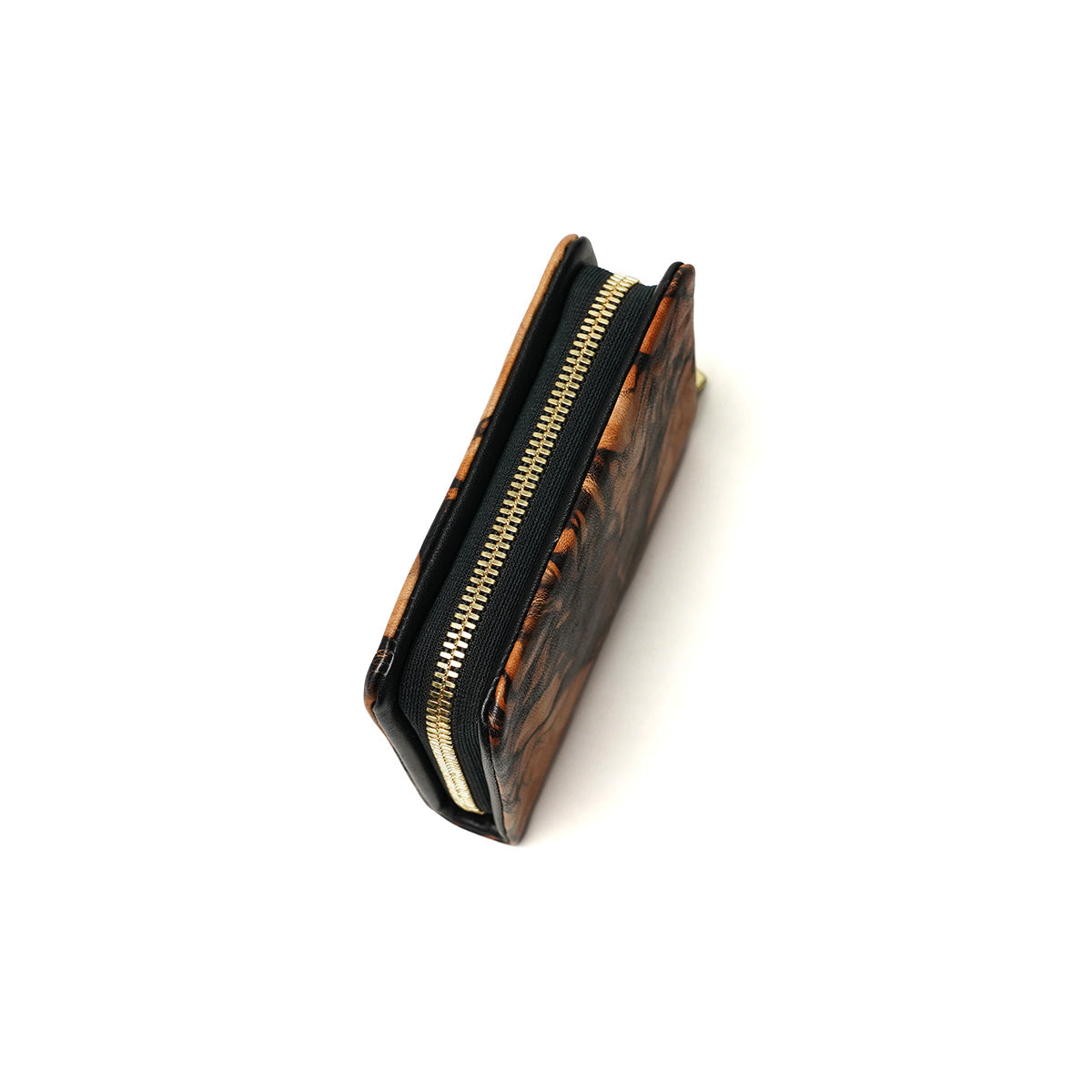 奄美 泥染めレザー ハーフ財布 ZYS571