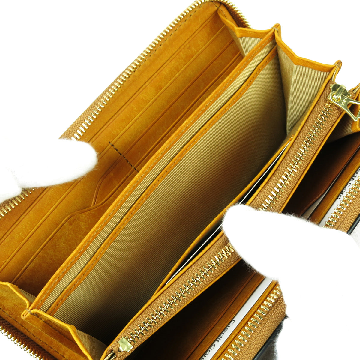 Oil Cordovan Round Zipper Long Wallet ZYS700