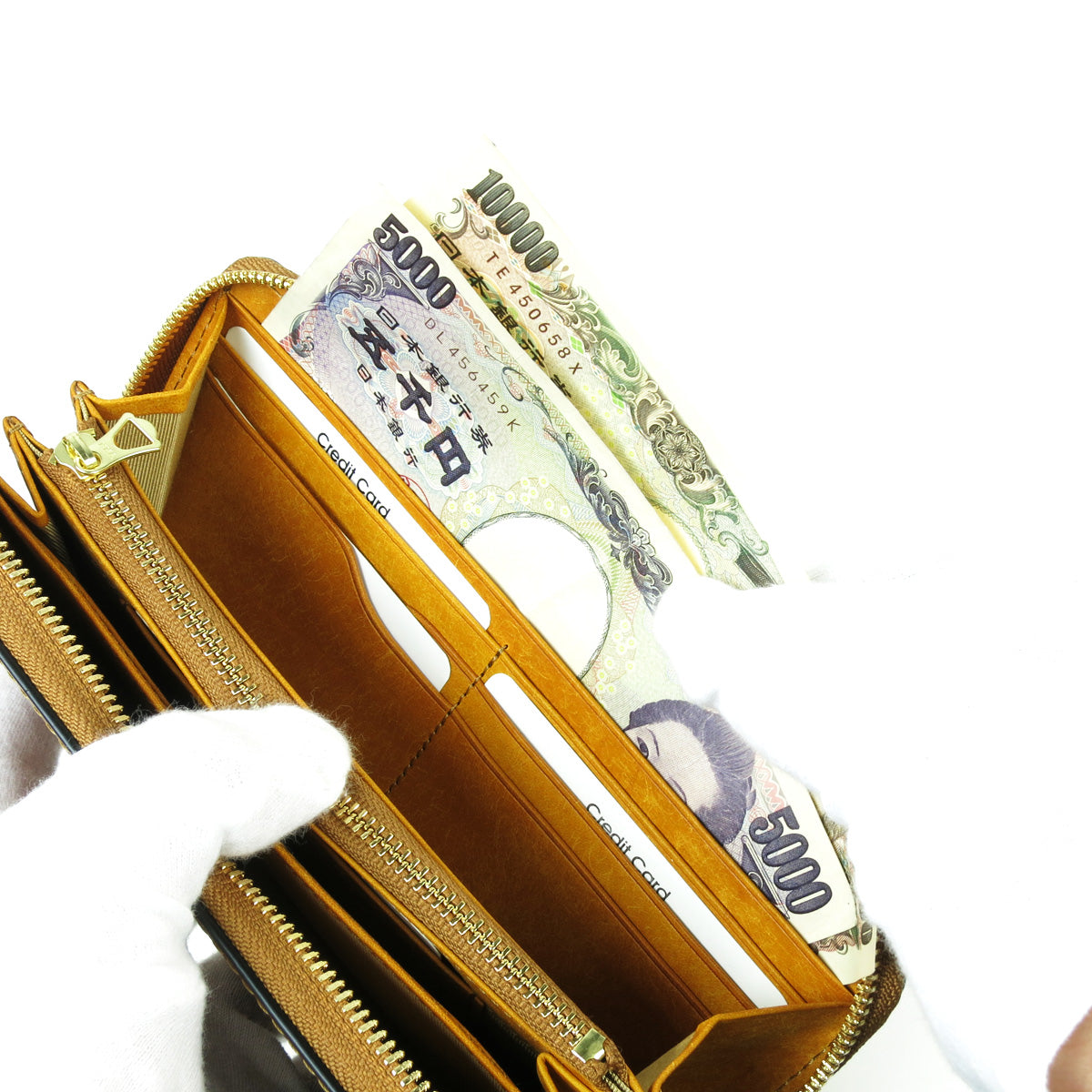 Oil Cordovan Round Zipper Long Wallet ZYS700